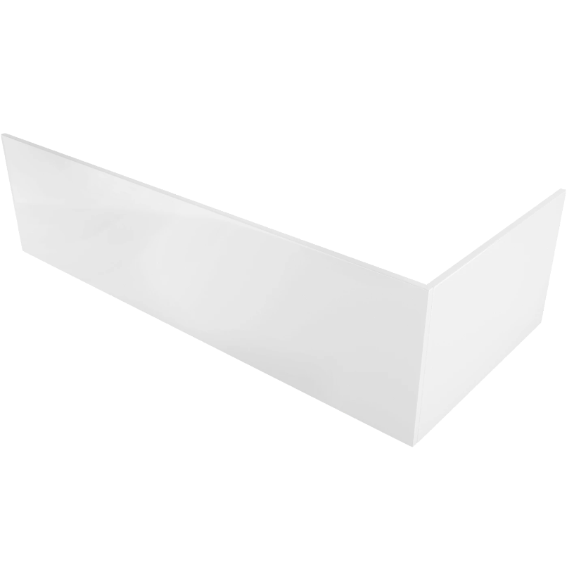 Badekarkapper, hvit vinkelrett plate med glatt overflate og minimalistisk design vises i fokus.