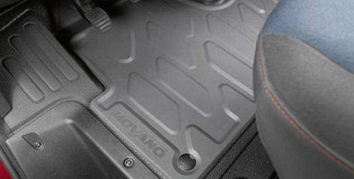 PSA OEM TPE gulvmatter til Opel Movano B og C – grå allværsmatter for kasse og minibuss, foran