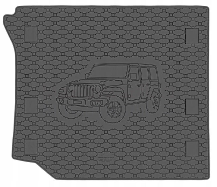 Rigum bagasjeromsmatte til Jeep Wrangler JK – luktfri gummi