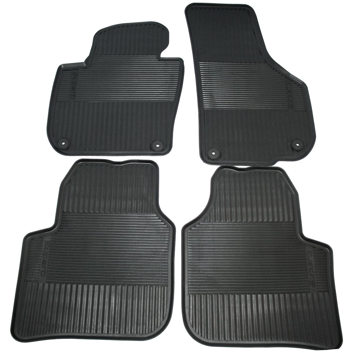 VAG OEM gulvmatter til Skoda Superb II – sklisikker underside