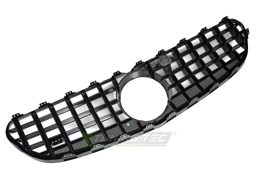 Grill Mercedes S-Klasse Coupe C217/Cabrio A217 14-20 sort med festedetaljer.