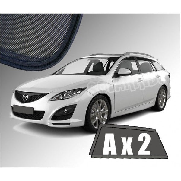 Sr solskjerm i akryl til Mazda 6 (GH) Stasjonsvogn II, vindavviser og regnbeskyttelse