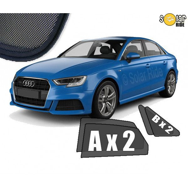 Sr solskjerm i akryl til Audi A3 8V Sedan - vindavviser og regnbeskyttelse, enkel montering
