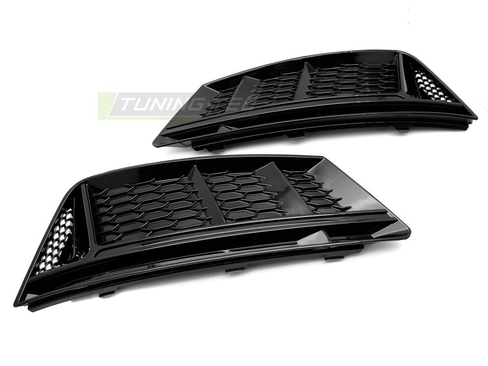 Detaljbilde av tåkelys-deksel Audi A4 B9 15-19 med detaljer.