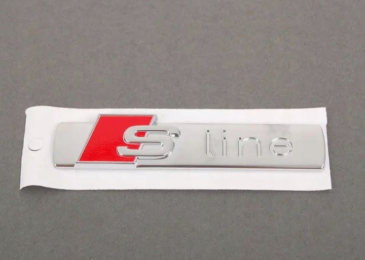 Emblem Audi S-Line Chrome - sett bakfra