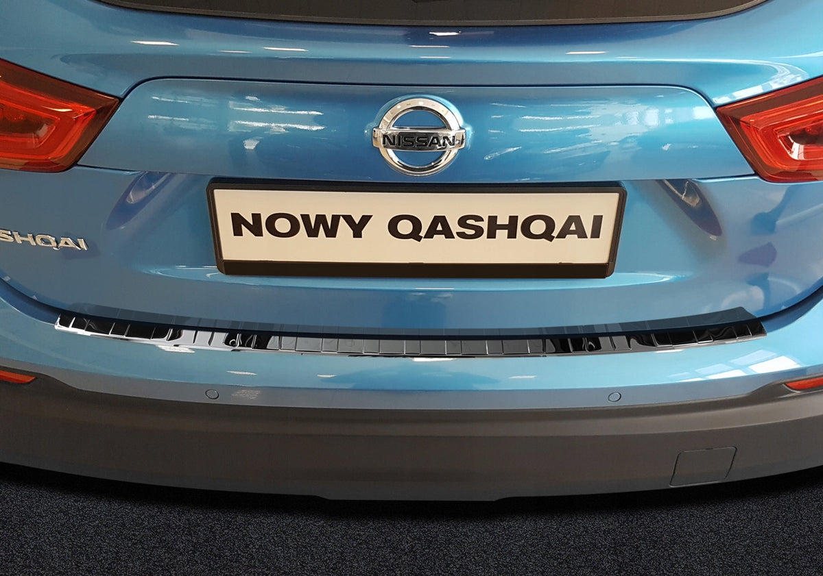 Avisa bakfangerbeskytter til Nissan Qashqai (J11) Facelift / Black Edition – svart Black Mirror overflate