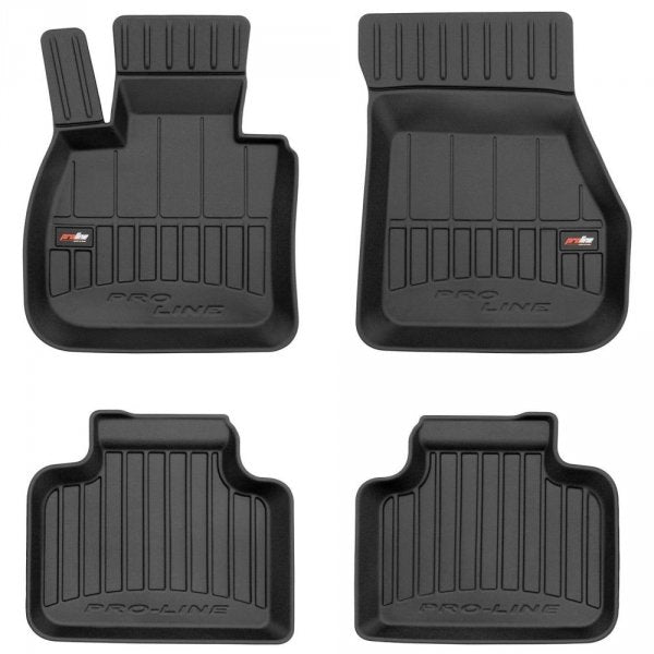 Frogum 3D Premium gulvmatter til Mini Countryman II 2016– – svart TPE med 60 mm sidekant, sett med 4