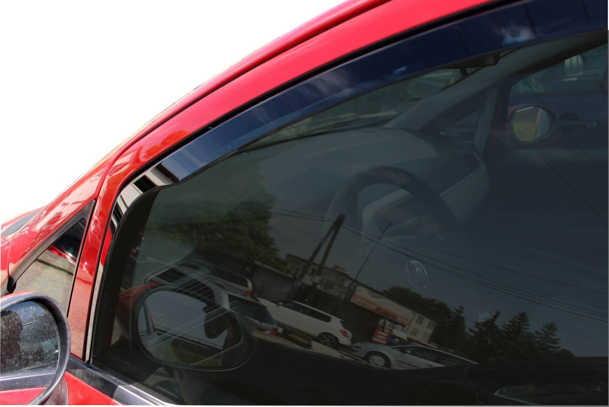 Heko vindavviser til Fiat PUNTO GRANDE /EVO 5-dørs – sort transparent design