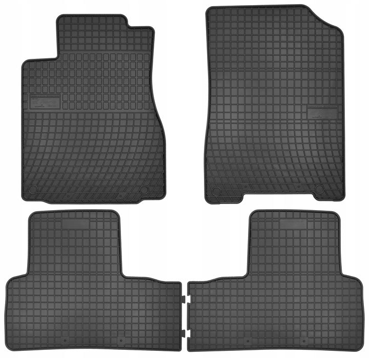 Frogum gummimatter til Kia e-Soul II (2019-2024) – sett med 4, sidekant 1 cm, svart-anthracite