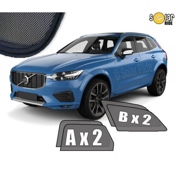 Sr solskjerm i akryl til Volvo XC60 II med enkel montering og god ventilasjon