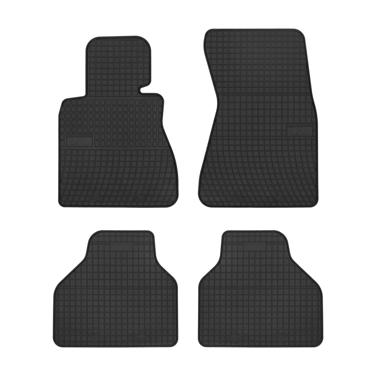 Frogum gummimatter til BMW 7 (E65 / E66) – svart/anthracite, 4 stk., vanntette med 1 cm sidekant