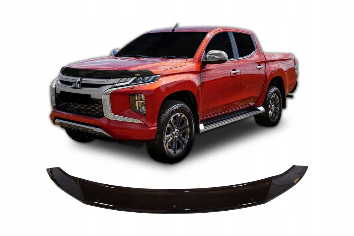 Scoutt panserbeskytter i akryl til Mitsubishi L200 med enkel montering og god steinsprutbeskyttelse