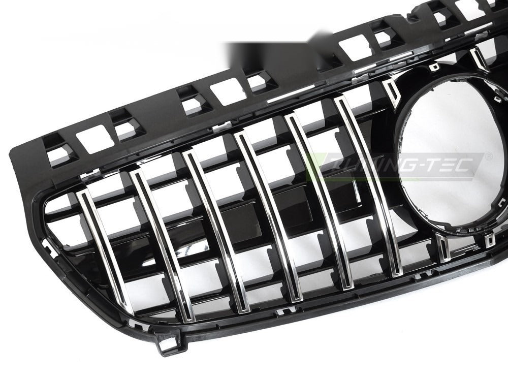 Grill Mercedes A-Klasse W176 12-15 sett fra siden, struktur synlig.