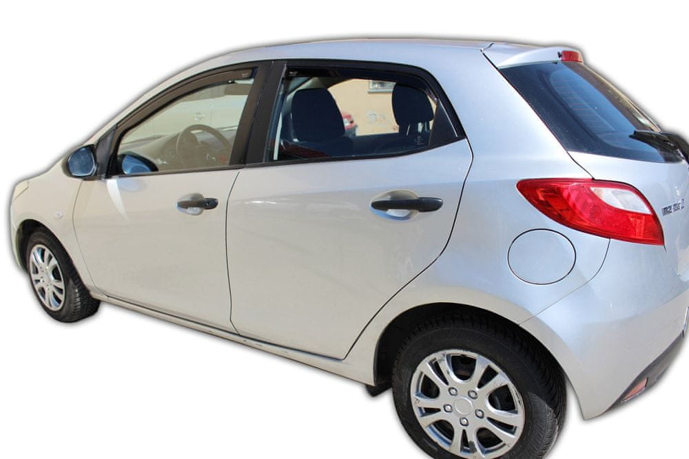 Vindavviser Mazda 2 (2007-2014) – PMMA Plexi - nærbilde