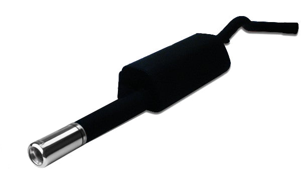 Sluttdemper Ulter A4 B5 101-102 singel utgang N17-1 rund polert endepipe Ø100 mm rustfri