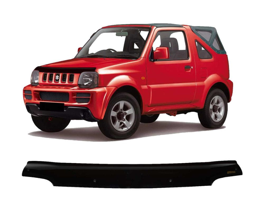 Scoutt panserbeskytter i akryl til Suzuki Jimny III (1998-2012) med enkel montering og steinsprutbeskyttelse