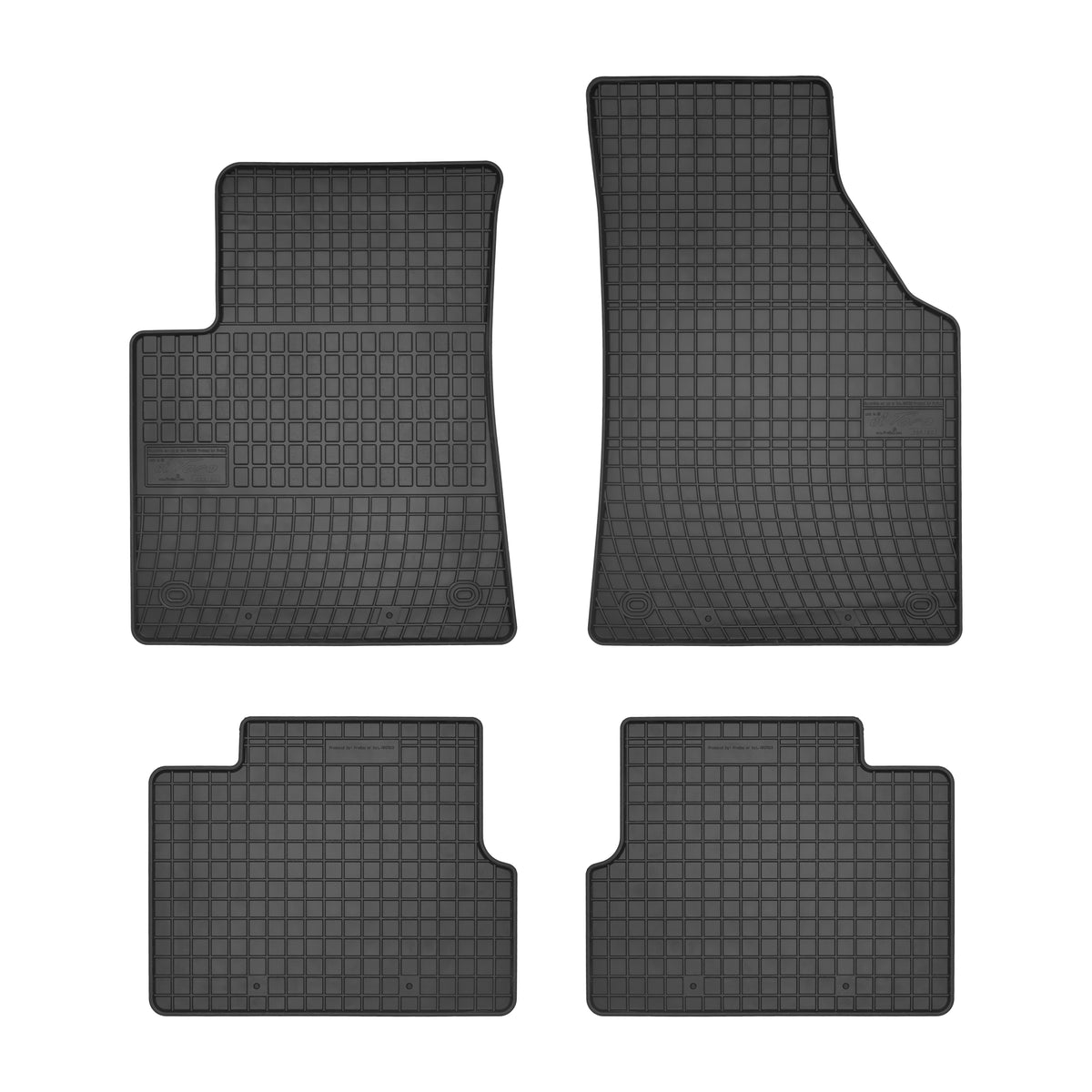Frogum gummimatter til Jeep Cherokee V (2013-2023) – svart, 4 stk., 1 cm sidekant, vanntett