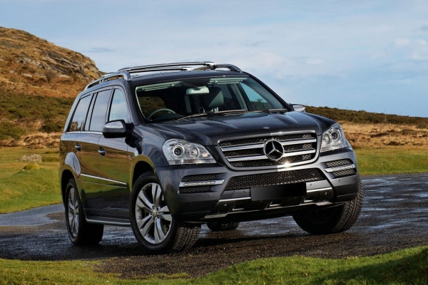 Stigtrinn Ventshield til Mercedes GL (X164) 2006-2012 i aluminium og ABS, enkel montering