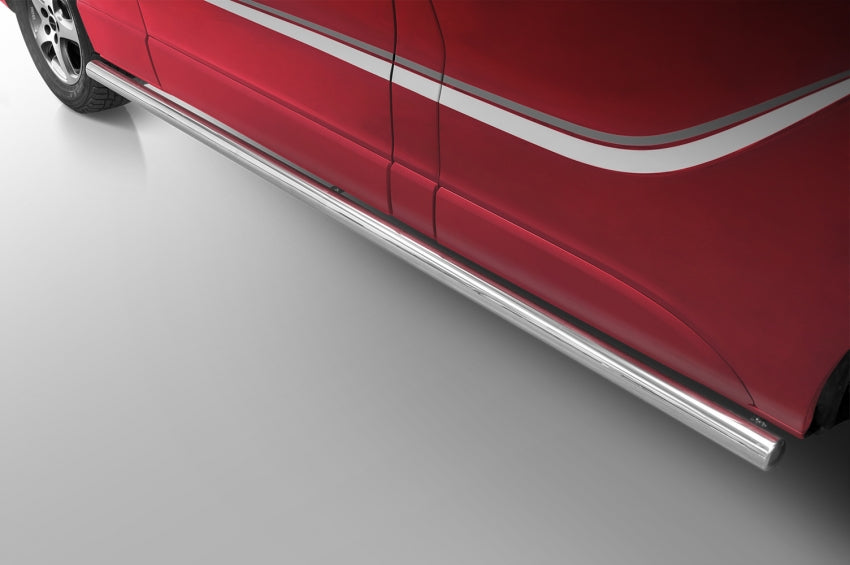 Stigtrinn Steeler i polert krom til Opel Vivaro B 2014-2019, rustfritt stål, enkel montering uten boring
