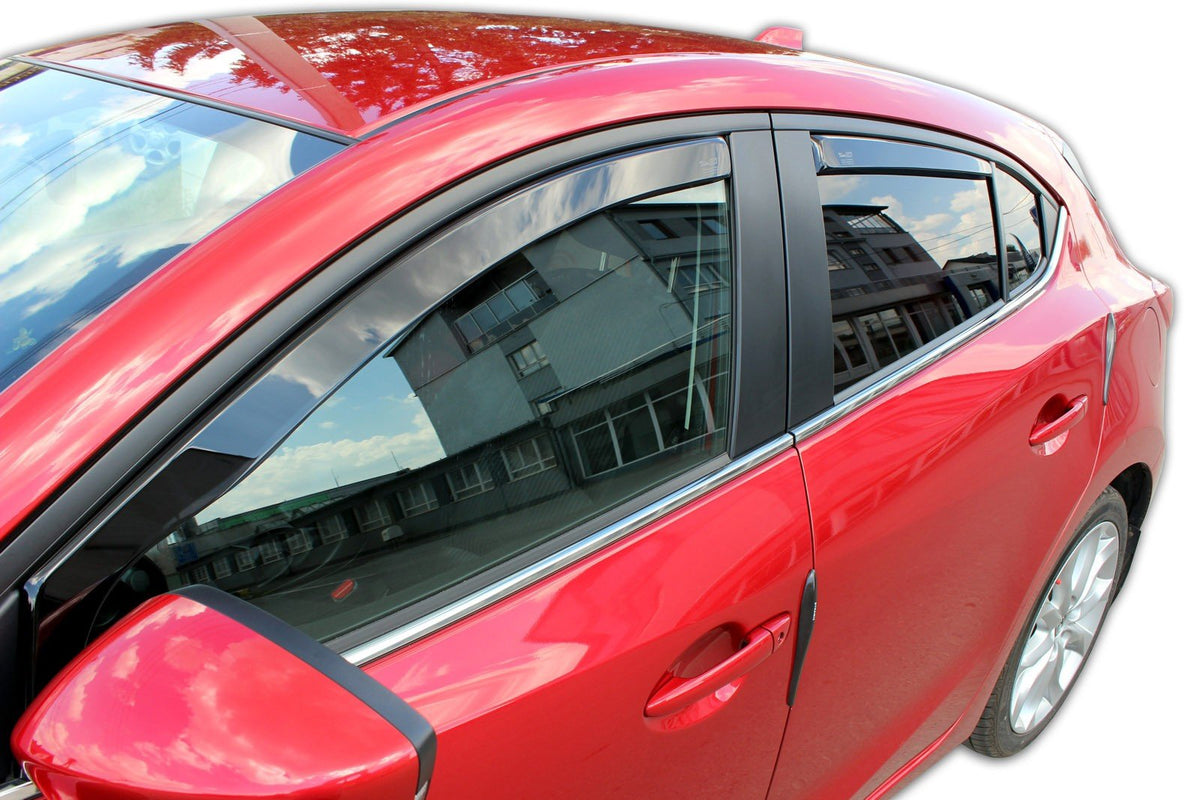 Heko vindavviser til Mazda 3 III 4/5-dørs / HATCHBACK sett 4 stk. – røykfarget