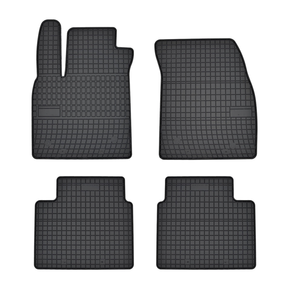 Frogum gummimatter til Ford Focus IV (2018–) – svart/anthracite, 4 stk. sett med 1 cm sidekant