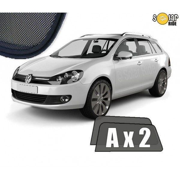 Sr solskjerm i akryl til Vw Golf Variant VI med enkel montering og vindavviserfunksjon
