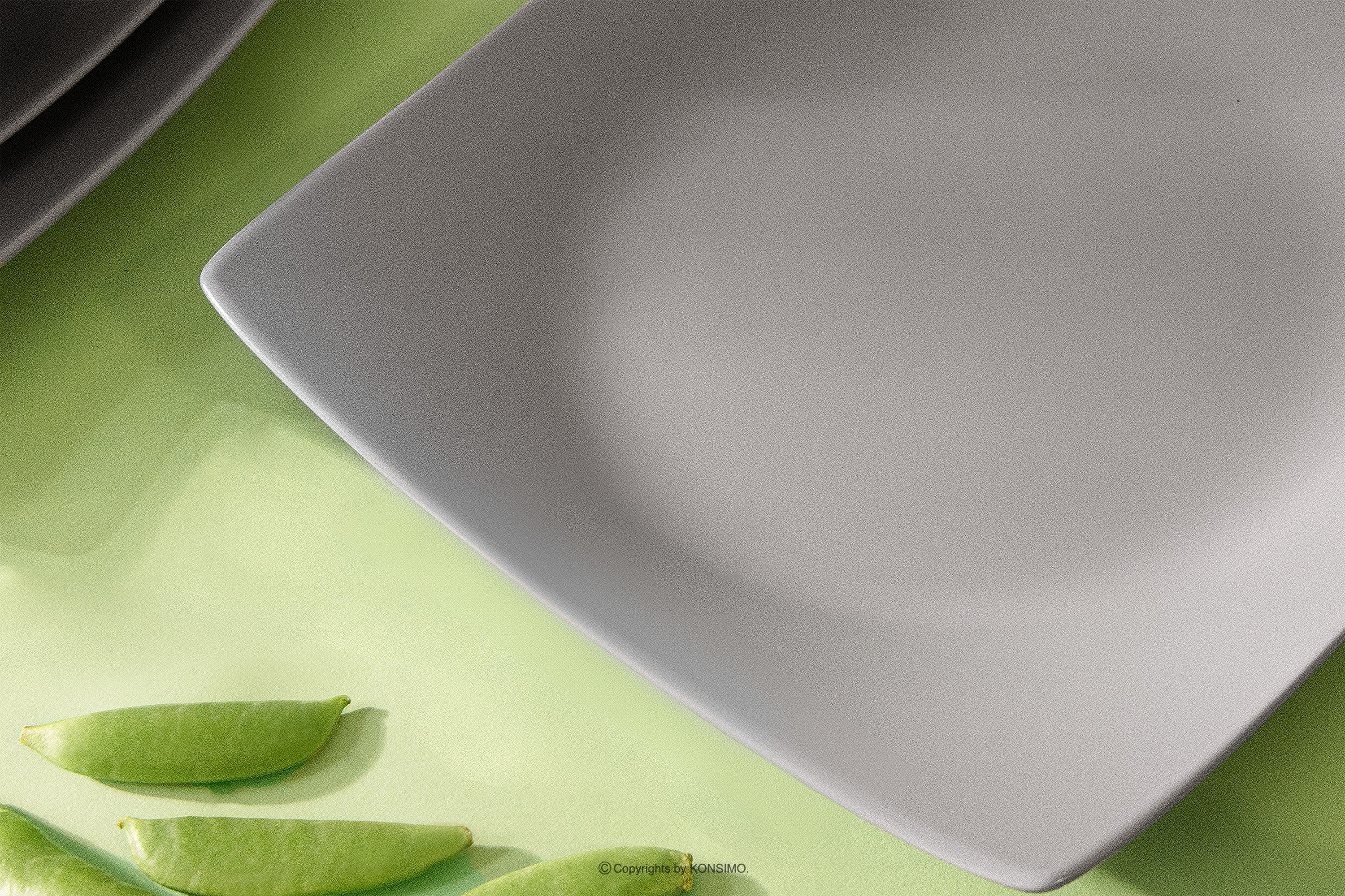 KONSIMO EPIRI middagsservise 6 personer grå matt