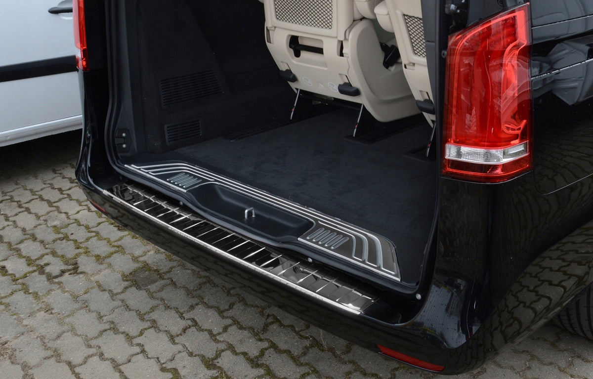 Avisa bakfangerbeskytter til Mercedes Vito / V-Class (W447) / EQV – svart Black Mirror