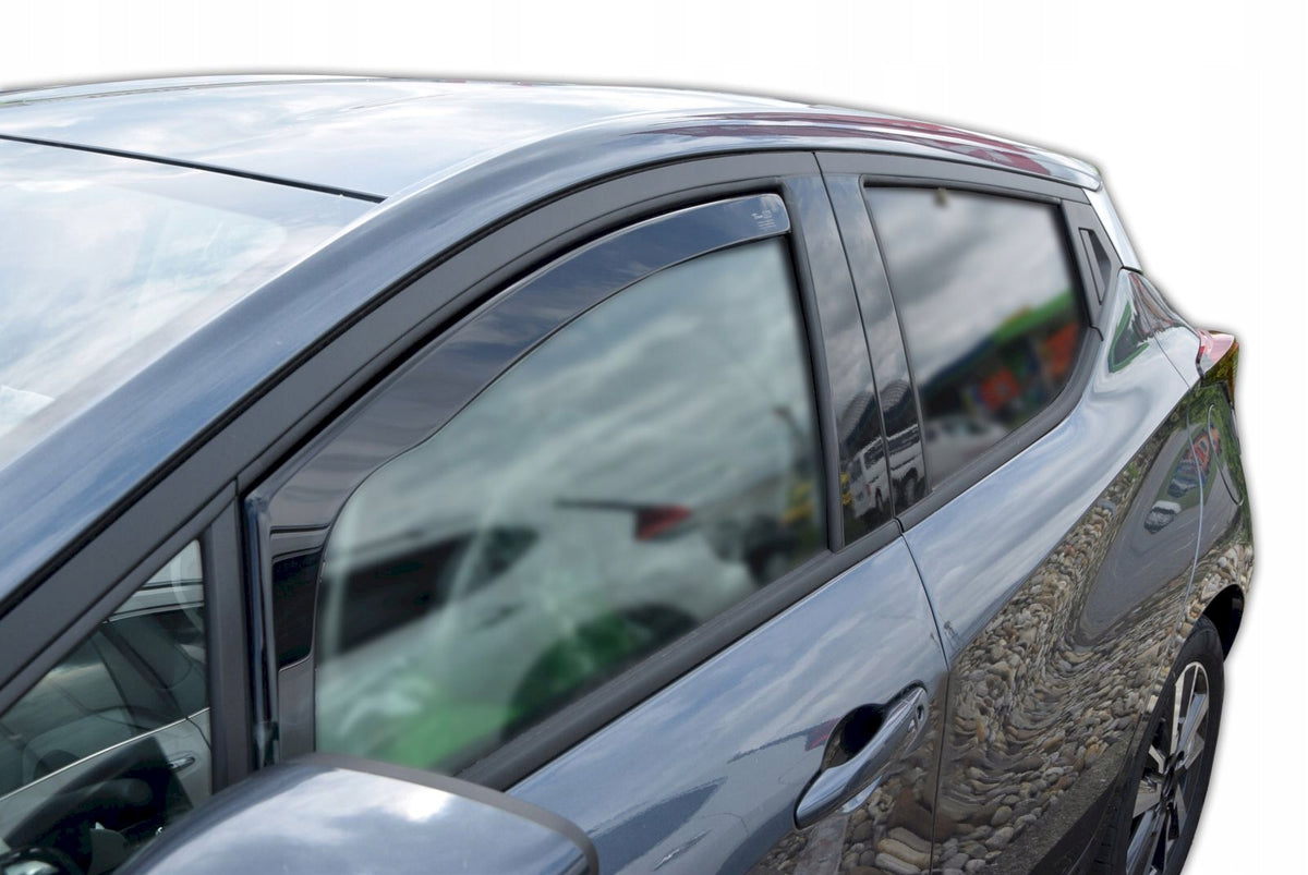 Heko vindavviser til Nissan MICRA K 14 5-dørs 2017→ sett 2 stk. – sort transparent