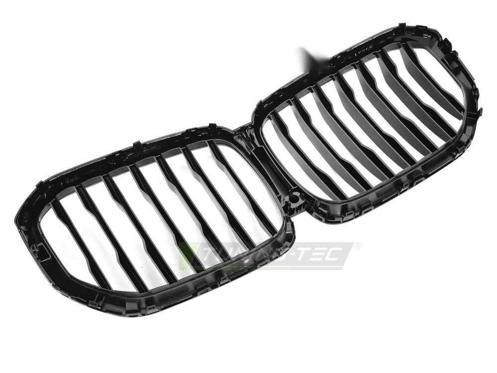 Grill X5 G05 19-22 blank sort med festedetaljer.