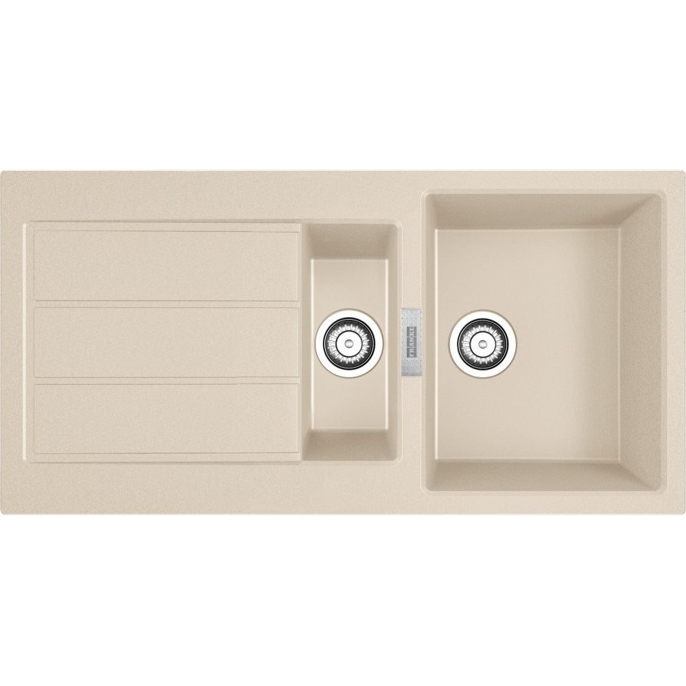Franke Sirius 2.0 S2D 651-100 kjøkkenvask i beige Tectonite granittkompositt – oversiktsbilde