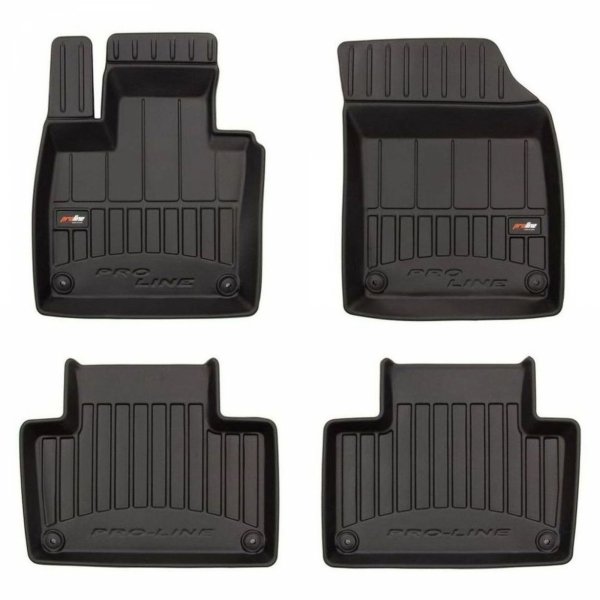 Frogum 3D Premium gulvmatter til Volvo XC90 II (2014–) – TPE, svart, 4 stk., 60mm sidekant