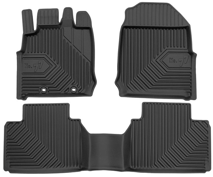 Frogum 3D Premium gulvmatter til Isuzu D-Max III Double Cab (2019–) – svart TPE med sidekant