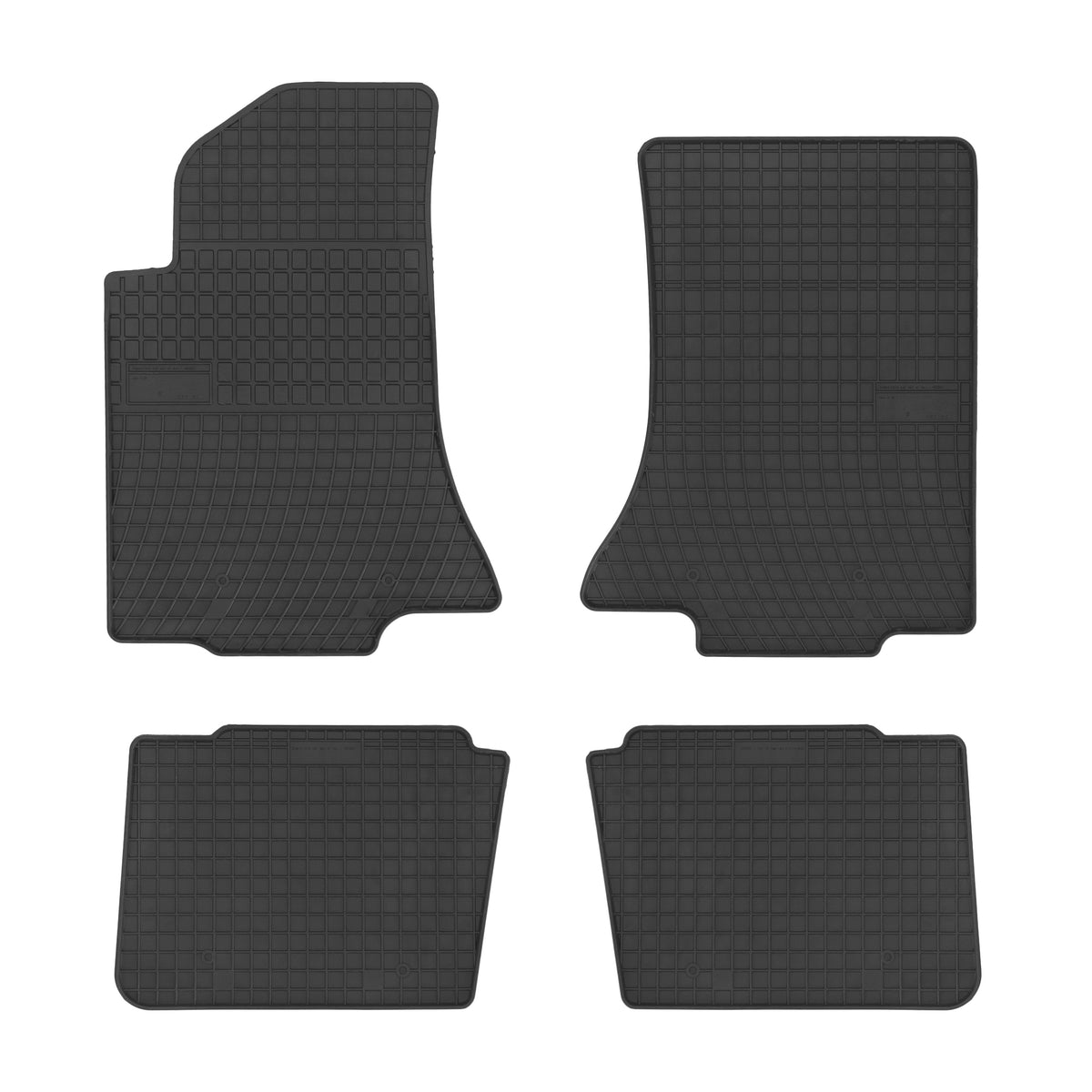 Frogum gummimatter til Opel Omega B / Omega C 1994-1999 – svart, 4-delt sett med 1 cm sidekant