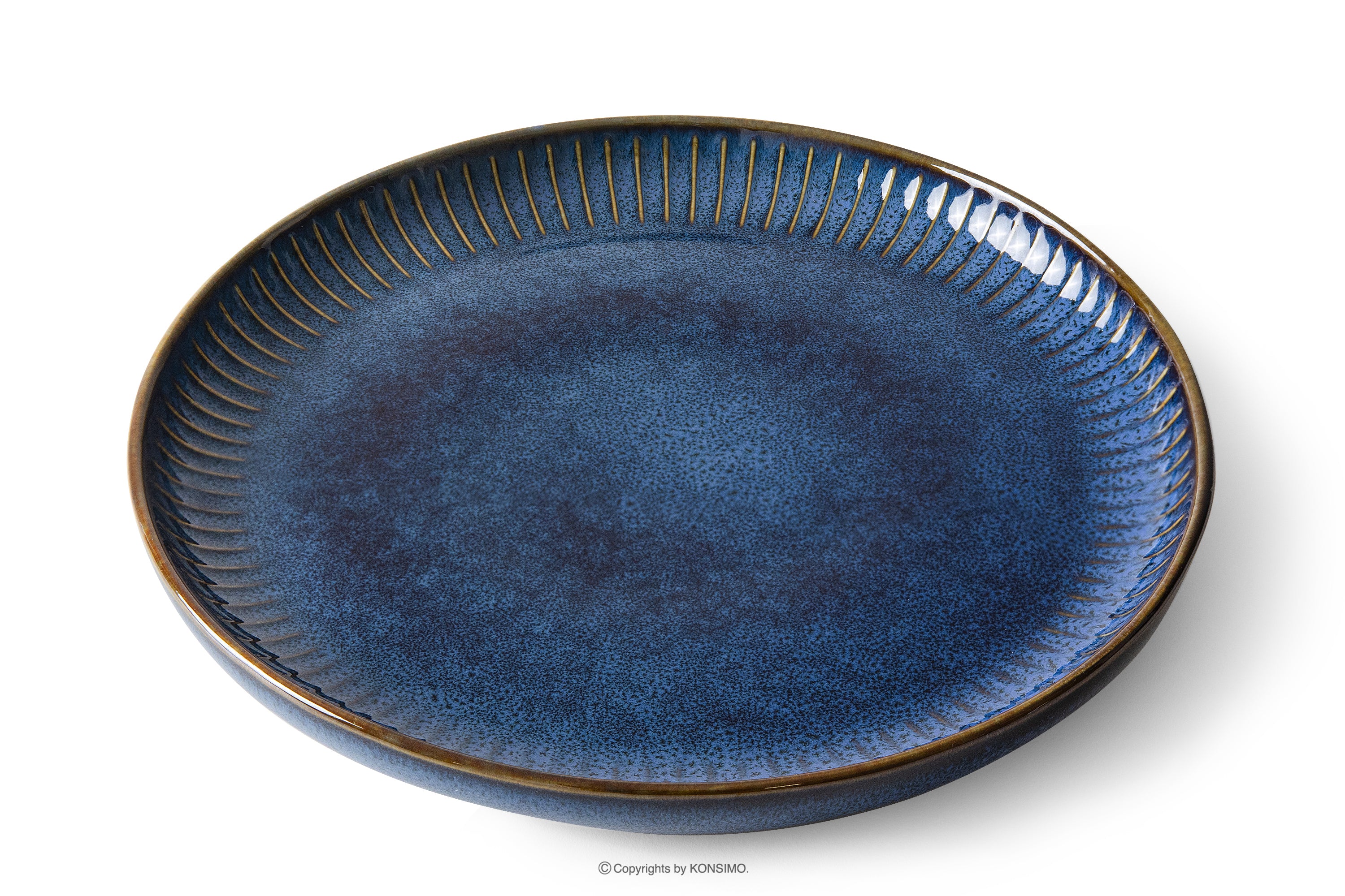 KONSIMO AD STRIPES middagservise 6 personer granatblå