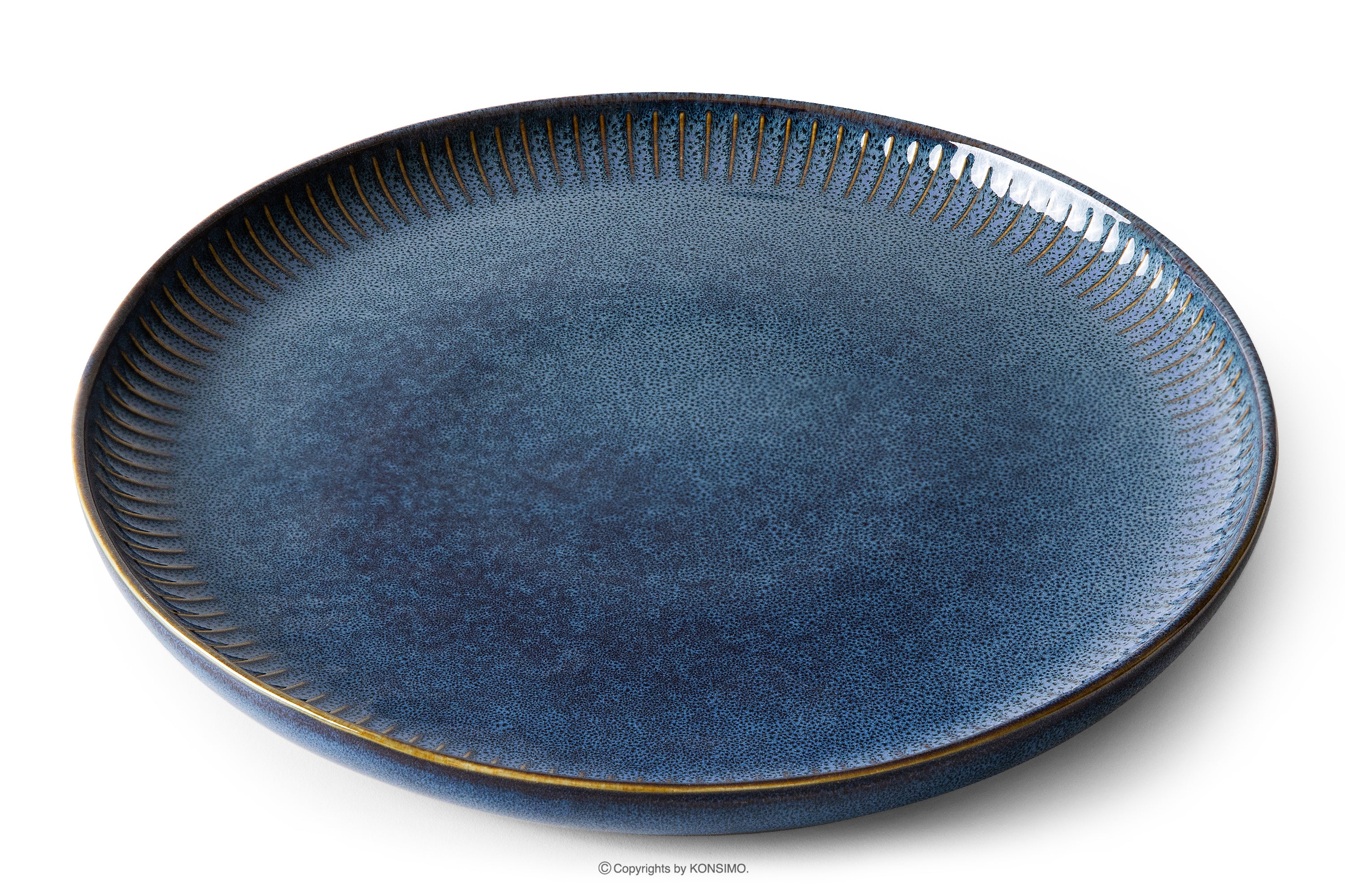 KONSIMO AD STRIPES middagservise 6 personer granatblå