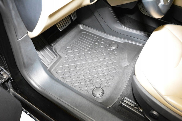 Gulvmatter Tesla Model S (2012-2016) – TPE antiskli luktfrie gummi - sett forfra