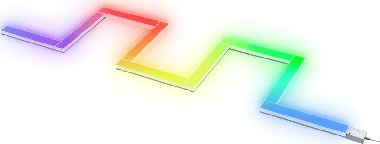 Tredemølle LED panel RGB Veggsett 9 Paneler i sikksakk-mønster med flerfargede lys.