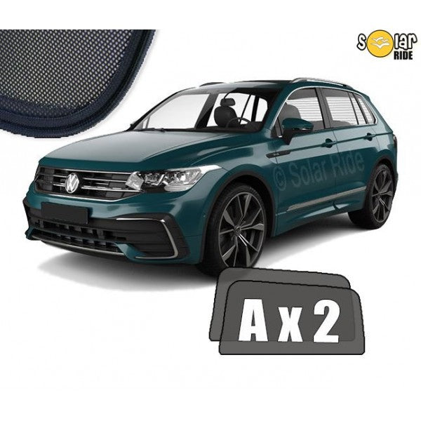 Sr solskjerm i akryl til Vw Tiguan II med enkel montering og vindavviser funksjon