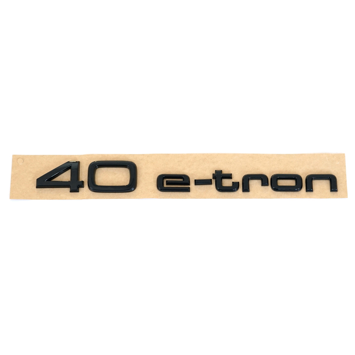 Emblem Audi 40 e-tron Black Glossy Bakluke - sett forfra