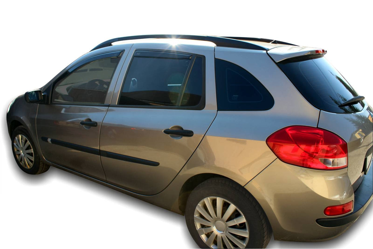 Vindavviser Renault CLIO III / GRANDTOUR 5-dørs 2005→ sett 4 stk. – PMMA Plexi - nærbilde