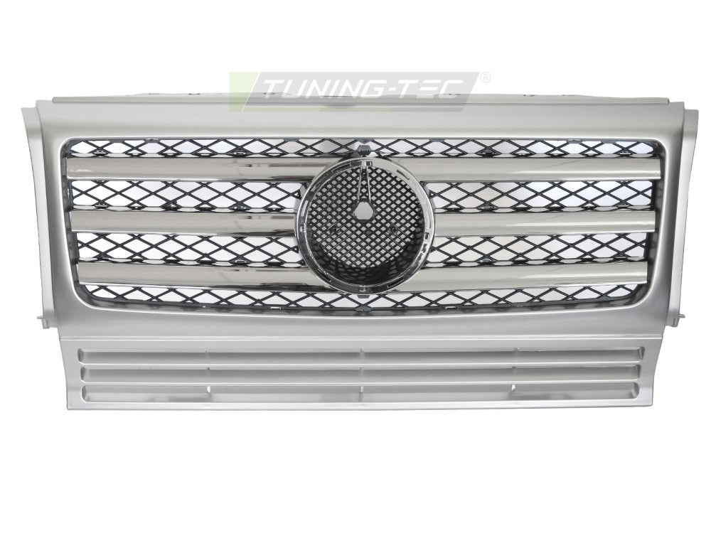 Detaljbilde av Grill Mercedes G-Klasse W463 90-12 sølv/krom.