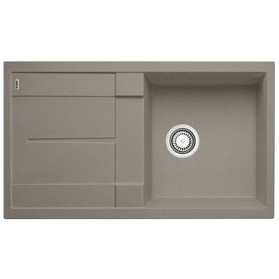 Blanco Metra 5 S kjøkkenvask i granittkompositt Tartufo brun med avrenningsfelt 860x500 mm