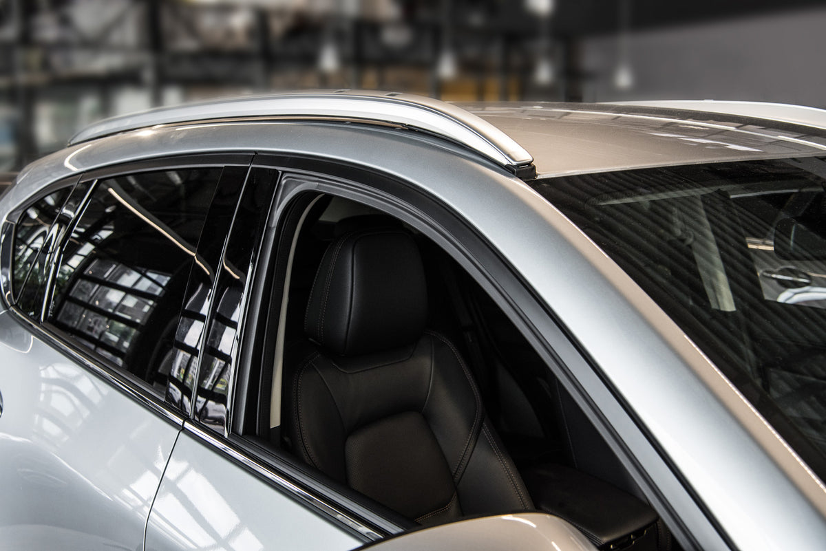 Takrails Ventshield til Mazda CX-5 II 2017 og nyere, aluminium og ABS, enkel montering