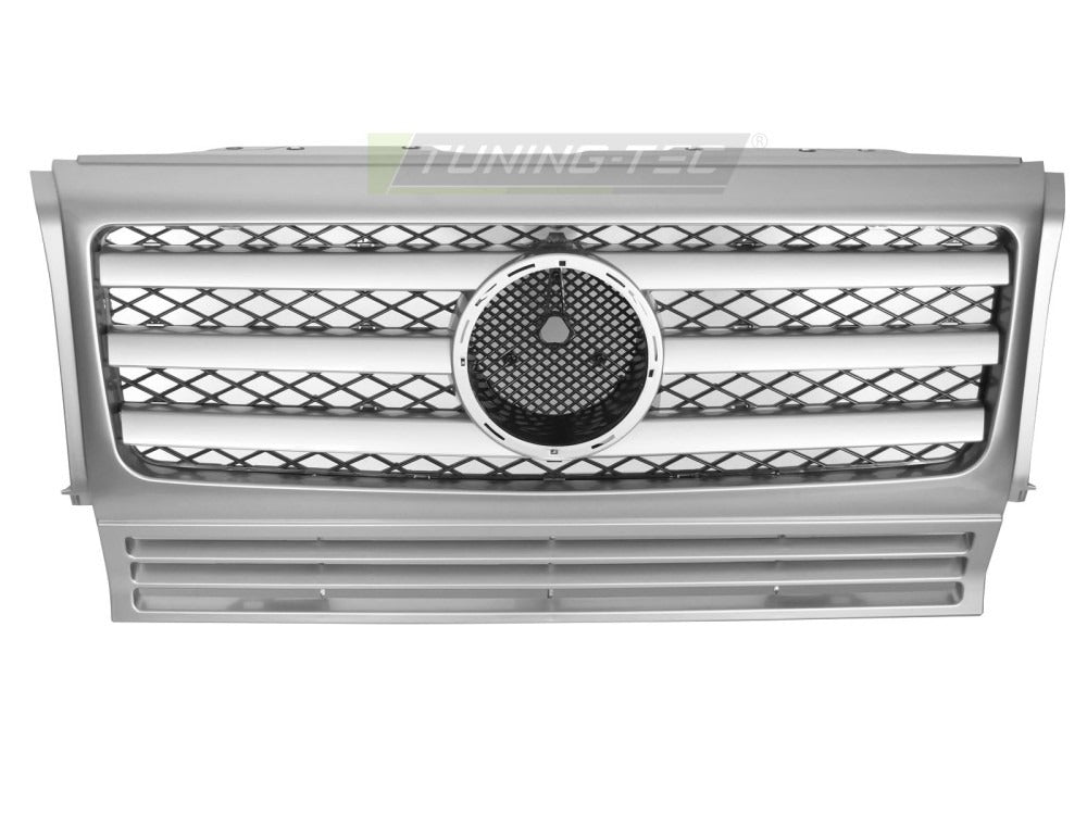 Detaljbilde av Grill Mercedes G-Klasse W463 90-12 sølv.