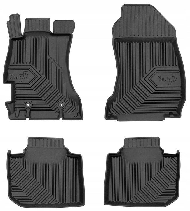 Frogum 3D Premium gulvmatter til Subaru Levorg I / XV I (2014–2020) – svart TPE med 40 mm sidekant