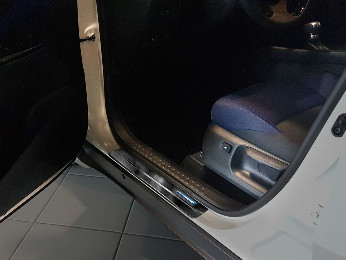 Avisa dørbeskytter til Toyota C-HR I / RAV4 IV Hybrid – børstet aluminium