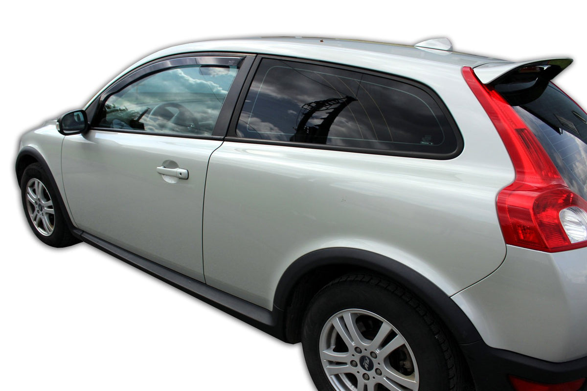 Vindavviser Volvo C30 3-dørs 2007→ sett 2 stk. – PMMA Plexi - nærbilde