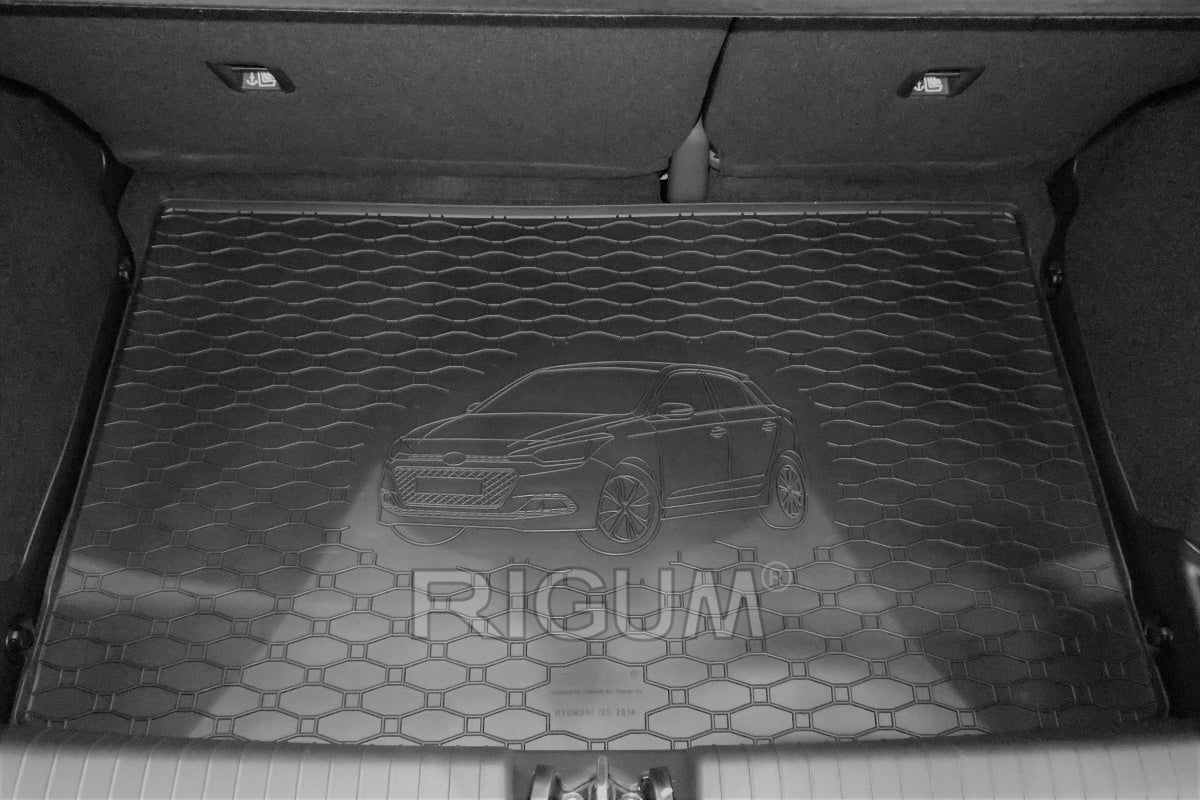 Rigum bagasjeromsmatte til Hyundai i20 II – 10 mm sidekant