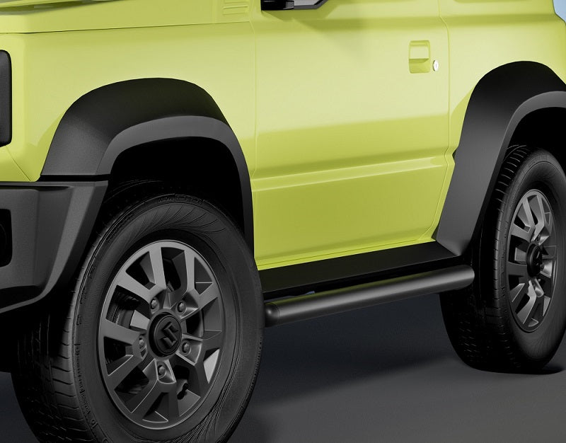 Stigtrinn Steeler i svart til Suzuki Jimny IV 2018 og nyere, rustfritt stål med enkel montering
